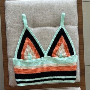 Colorful Crochet Bralette